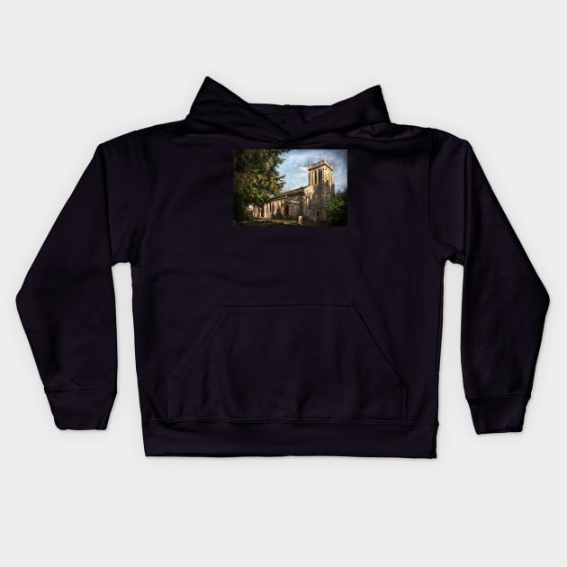 St Nicholas Church Sulham Kids Hoodie by IanWL